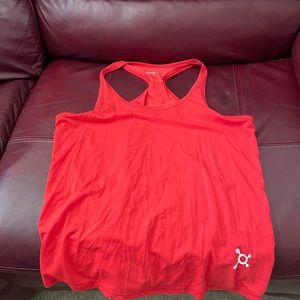 Orangetheory workout tank, red, Run for Splats